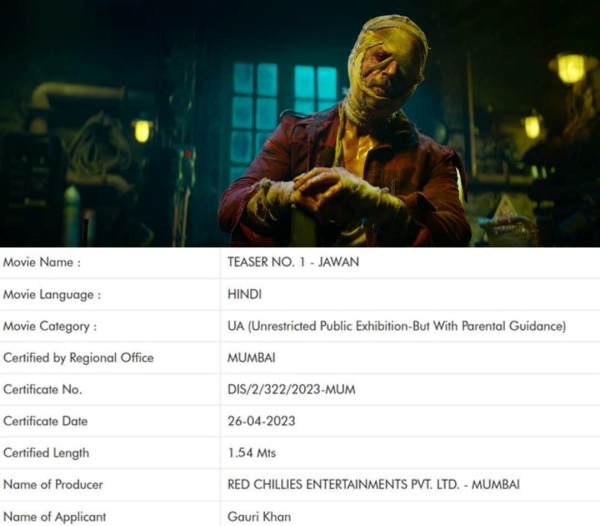 Shah Rukh Khan’s Jawan Teaser Expected To Release On May 1st Week Shah Rukh Khan’s Jawan Teaser Expected To Release On May 1st Week