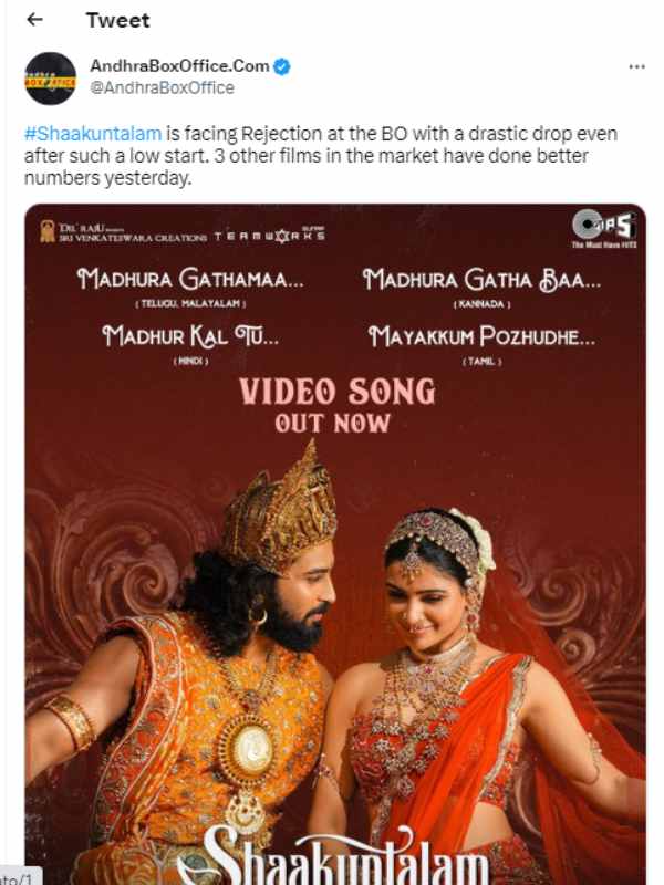 Samantha starrer Shaakuntalam has been severely criticized by valaipechu anthanan Samantha starrer Shaakuntalam has been severely criticized by valaipechu anthanan