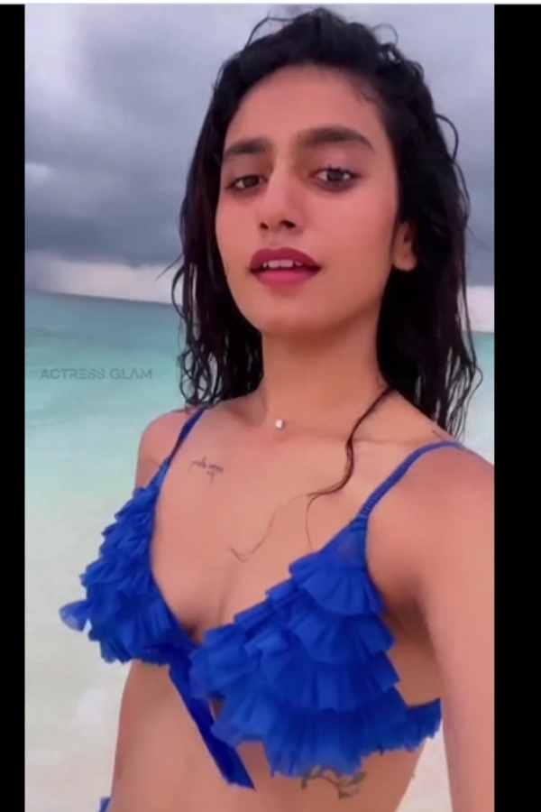 Actress Priya Varriors latest photoshoot in Maldives gets more likes 