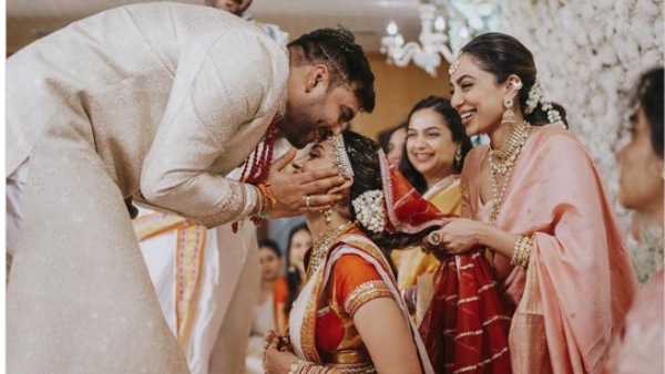 Sobhita Dhulipala sister Samanta Dhulipala wedding pictures trending in social media