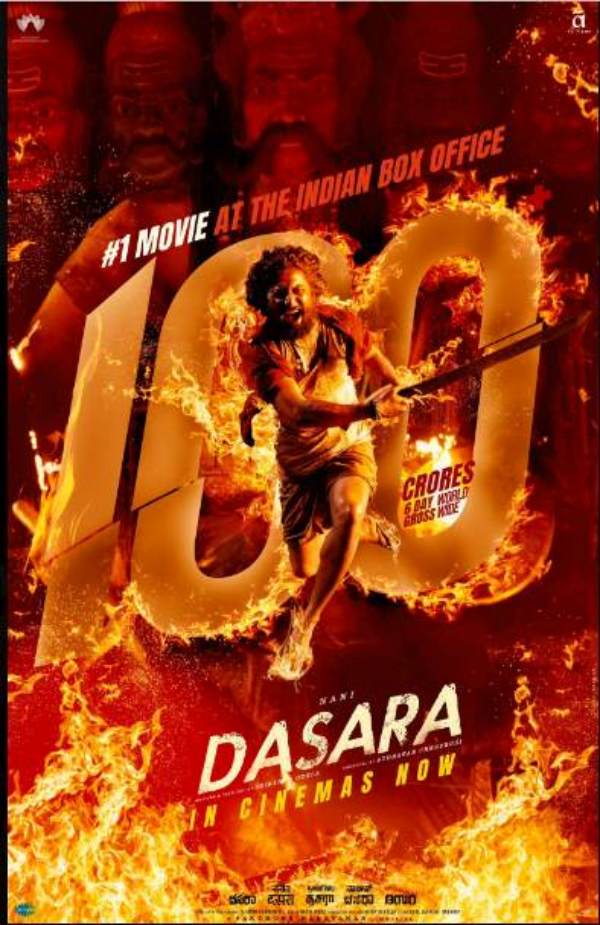 Dasara Box Office: Nani Keerthy Suresh starrer Dasara film has collected Rs 100 crore Dasara Box Office: Nani Keerthy Suresh starrer Dasara film has collected Rs 100 crore