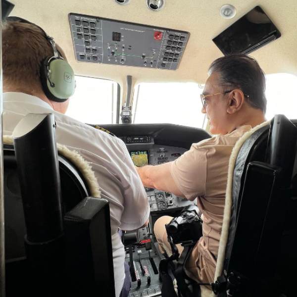 Actor Kamal haasans cute photos in South Africa released and trending in Social media 