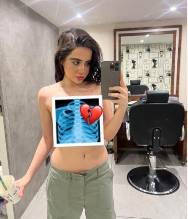 Urfi Javed again goes topless for a ultra hotness video shocks fans Urfi Javed again goes topless for a ultra hotness video shocks fans