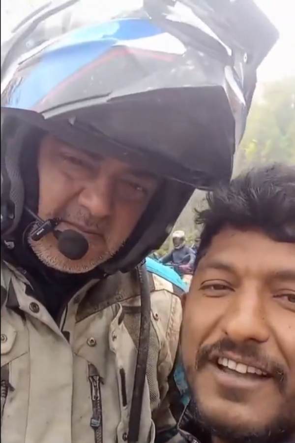 Actor Ajithkumar spotted at Nepals Muktinath temple 