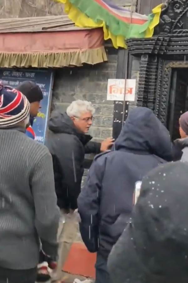 Actor Ajithkumar spotted at Nepals Muktinath temple 