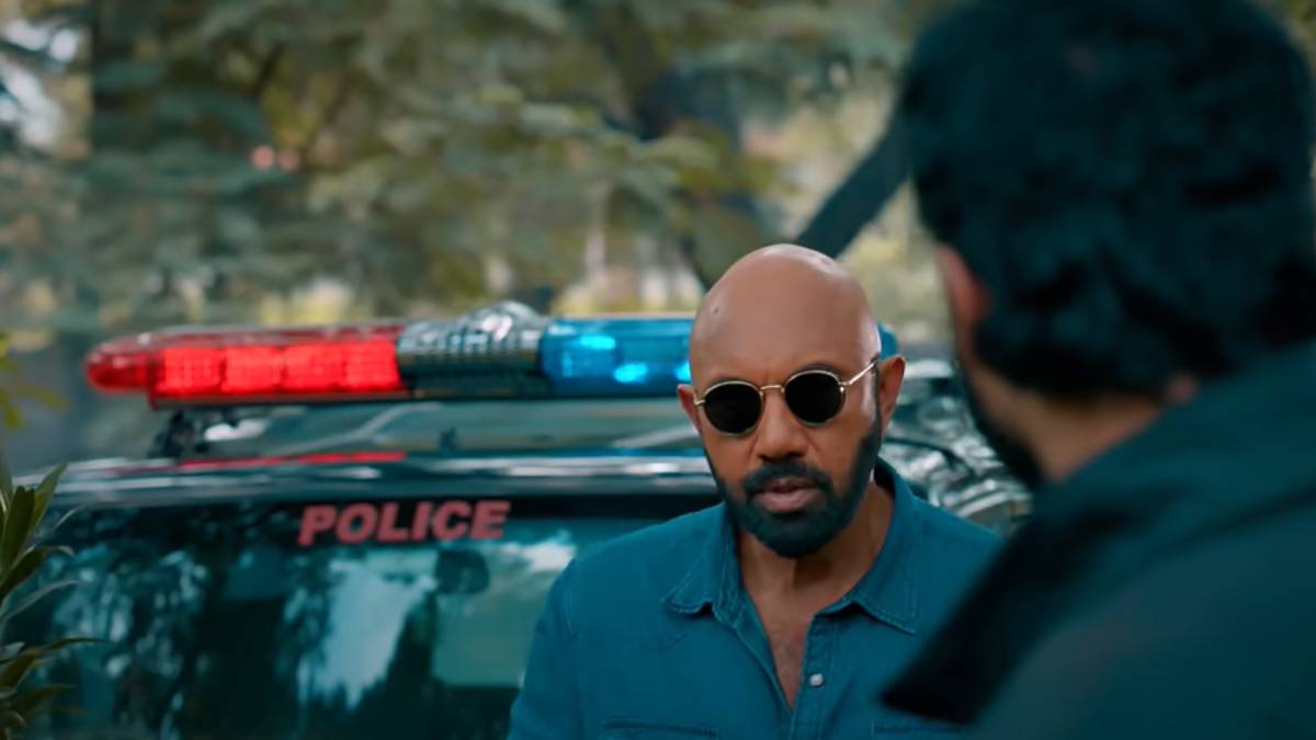 Actor Sathyaraj again acts as a villain in Angaragan movie and the teaser released 