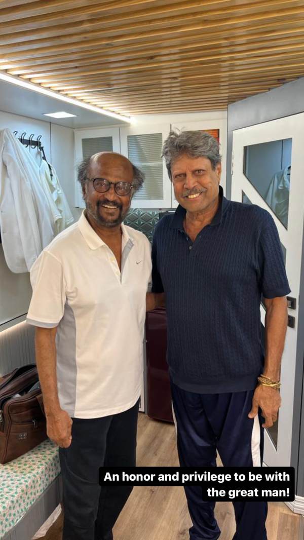  Rajini Kapil Dev: Superstar Rajinikanth met with legendary cricketer Kapil Dev