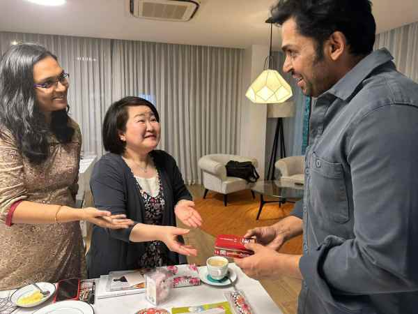 Karthi Fans Came to chennai from japan for watching ponniyin selvan 2 