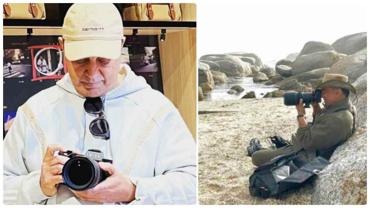 Actor Kamal haasan turns photographer in Indian 2 spots Actor Kamal haasan turns photographer in Indian 2 spots