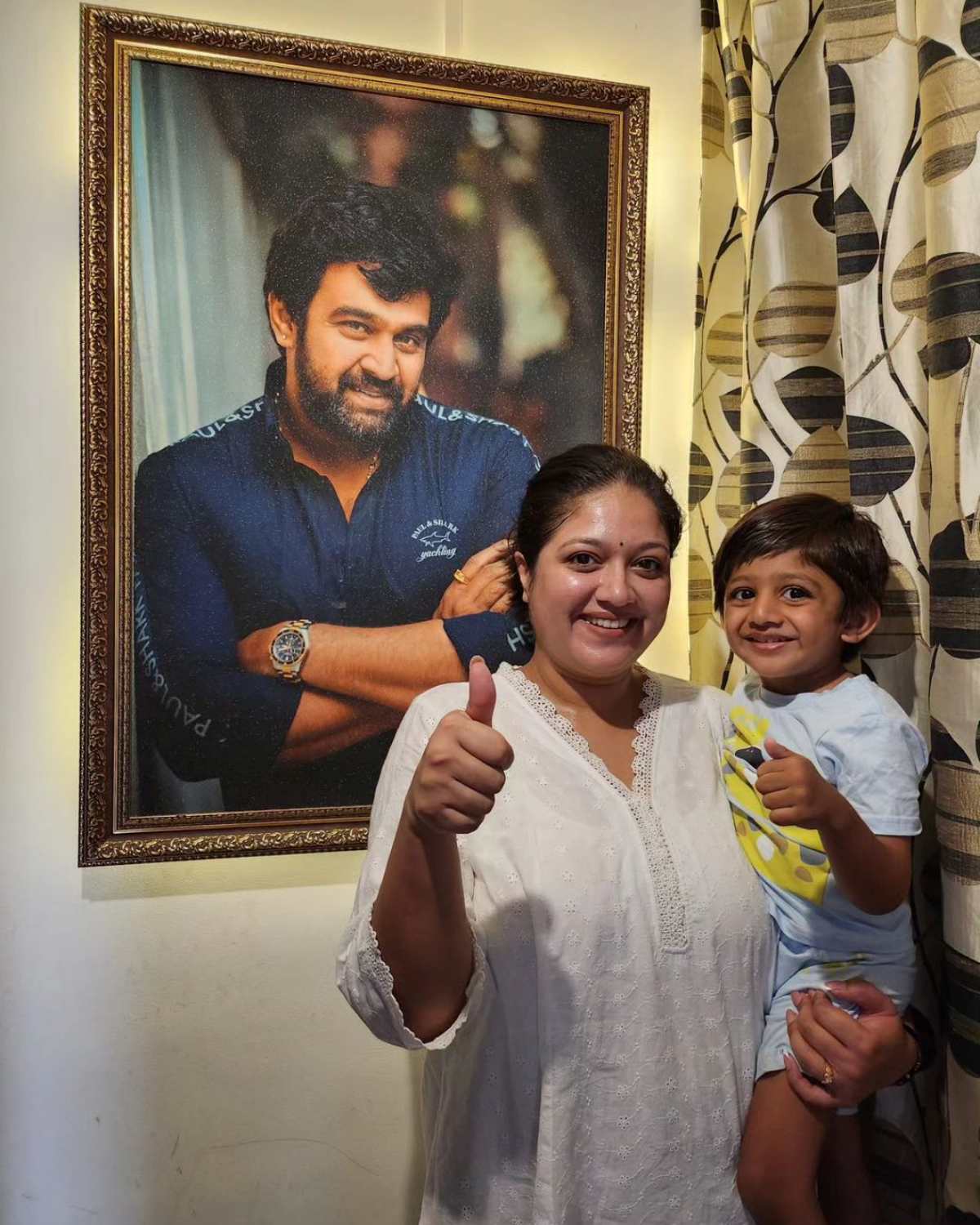 Meghana Rajs son Raayan goes to school for the 1st time and her mom shares pics 