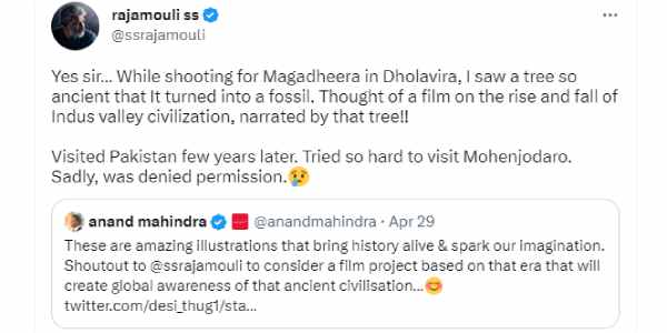  SS Rajamouli expressed anguish on Twitter over being denied entry into Pakistan