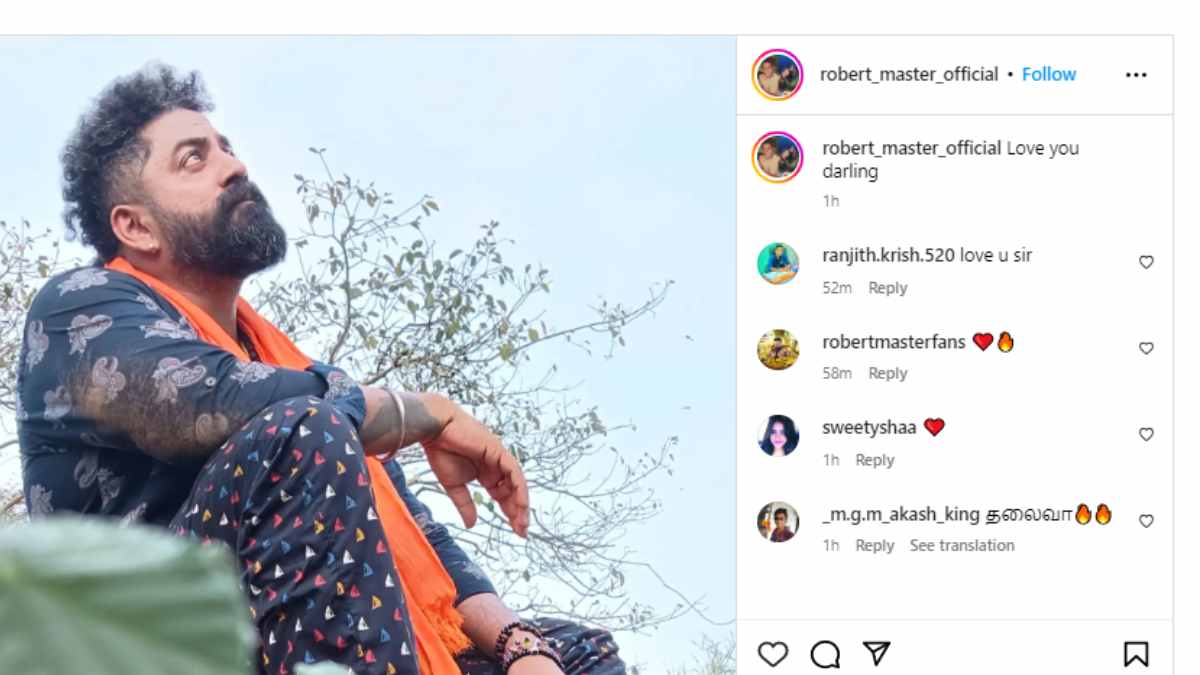 Robert master instagram post netizens trolled