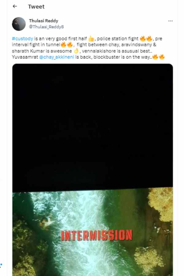 Naga Chaitanyas Custody Twitter Review in Tamil 