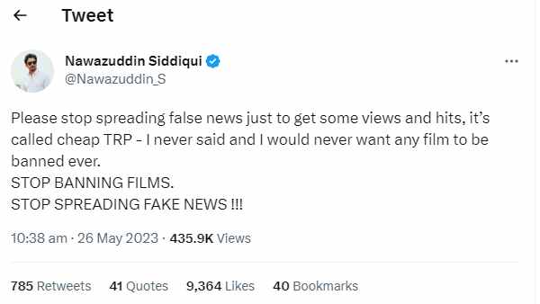  Nawazuddin Siddiqui: Actor Nawazuddin Siddiqui explains that there was no reason to ban The Kerala Story