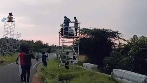 Lightning accident at Margazhi Thingal movie shooting spot Lightning accident at Margazhi Thingal movie shooting spot