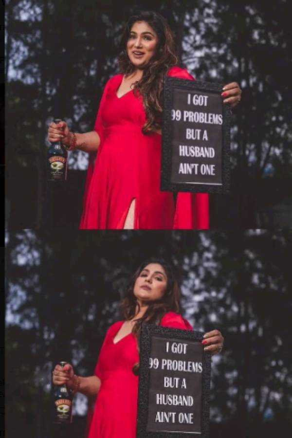 Serial actress shalini divorce photoshoot netizens troll