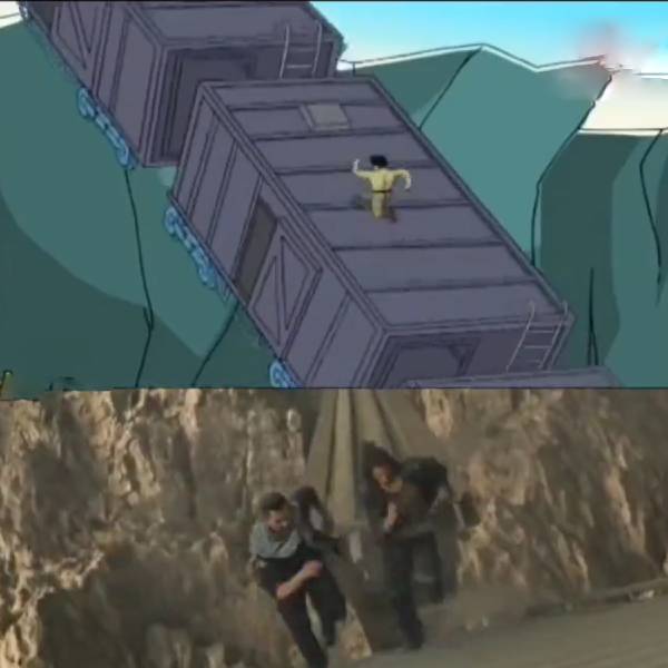 Pathaan interval scene copied from Jackie Chan adventures cartoon? 