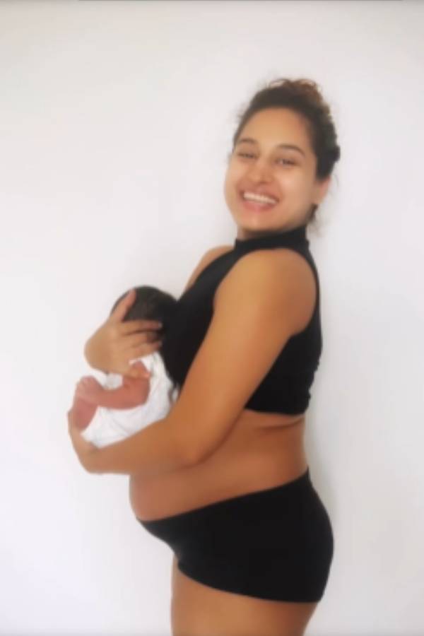 Pooja Ramachandran first time reveals her baby to the world with a super video 