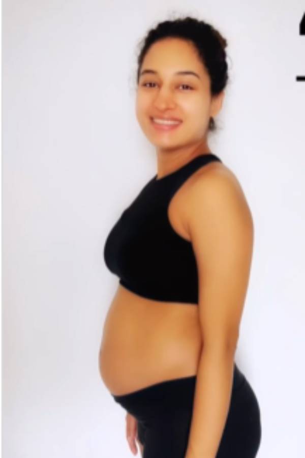 Pooja Ramachandran first time reveals her baby to the world with a super video 