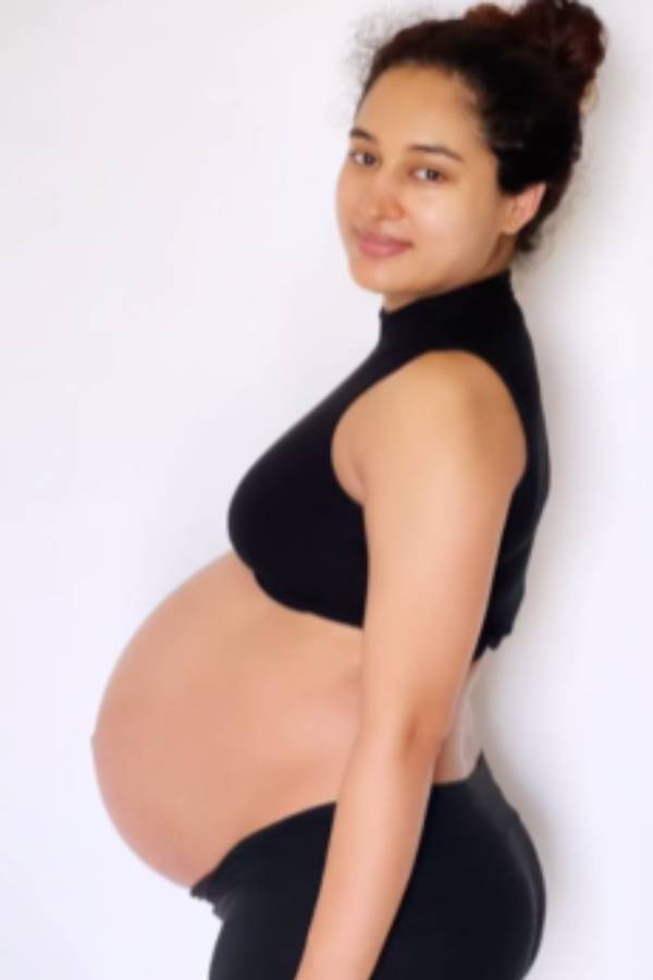 Pooja Ramachandran first time reveals her baby to the world with a super video 