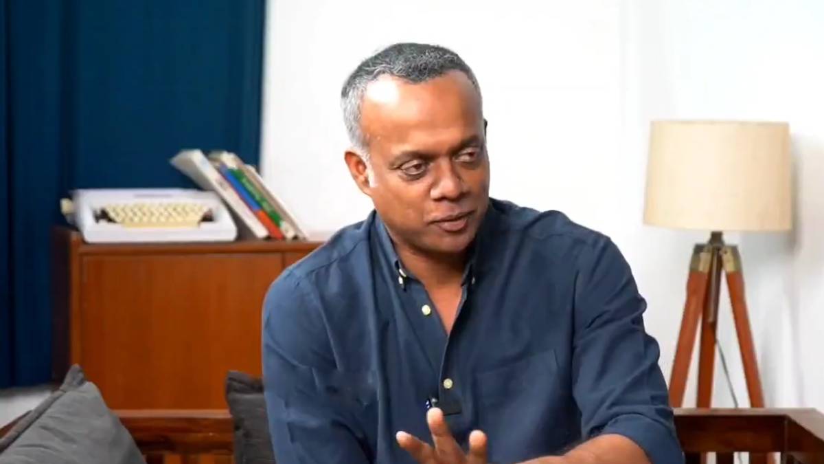 Director Gautham menon says that he dont want to act with Actor Kamal haasan 