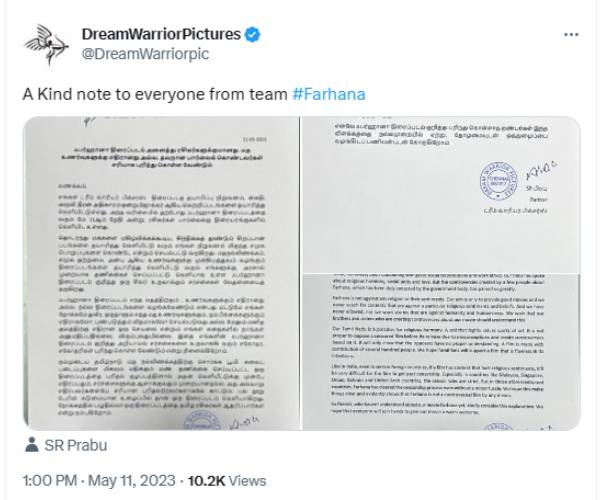  Farhana: Dream Warrior Pictures clarified that Farhana film is not against religious sentiments