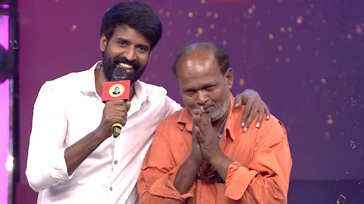  Soori gets emotional after seeing light man Natraj in Saregama Show 