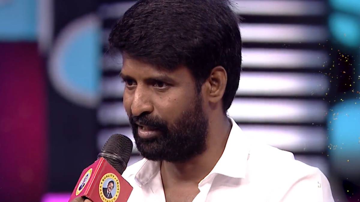  Soori gets emotional after seeing light man Natraj in Saregama Show 