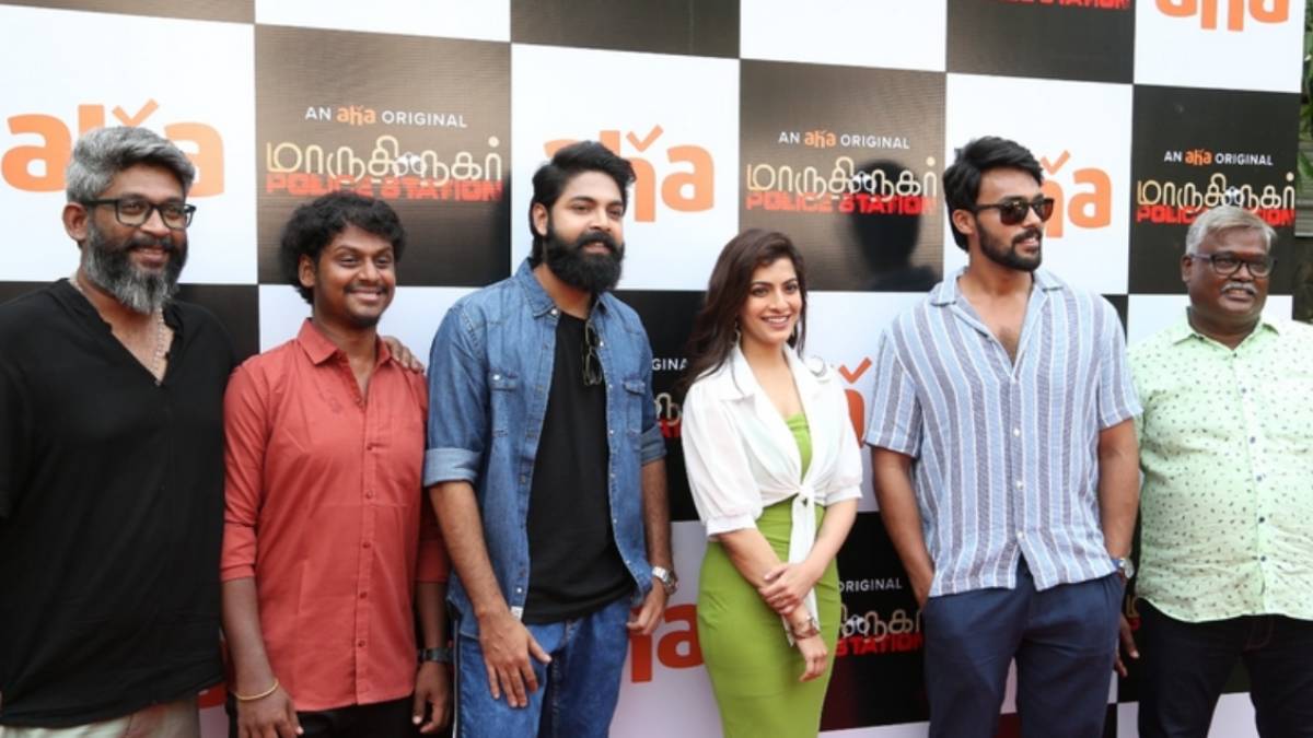 Varalakshmi Sarathukumar gets angry at Maruthi Nagar Police Station movie press meet Varalakshmi Sarathukumar gets angry at Maruthi Nagar Police Station movie press meet