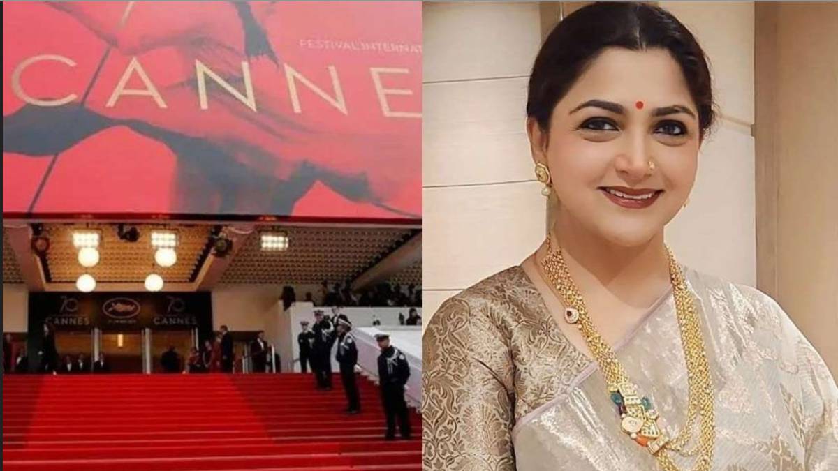 Actress Kushbu participates 76th canes film festival Actress Kushbu participates 76th canes film festival