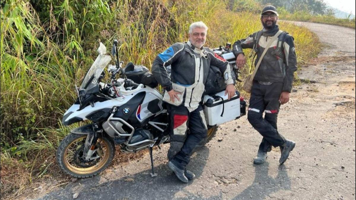 Ajithkumar Gifted BMW Bike to Co Bike Rider Ajithkumar Gifted BMW Bike to Co Bike Rider