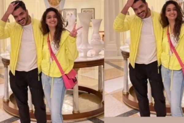 A photo is going viral on social media claiming that Keerthy Sureshs boyfriend and that they are getting married soon 