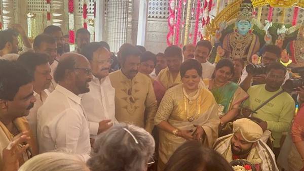  Rajinikanth Attended Abishek Ambareesh Marriage 