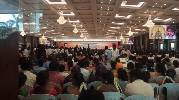 Vijay honors Students today at Neelangarai and Toppers are very happy to meet Thalapathy 