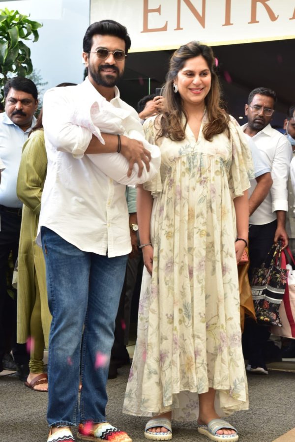 upasana and ram charan they leave in hospital latest photos trending on social media upasana and ram charan they leave in hospital latest photos trending on social media