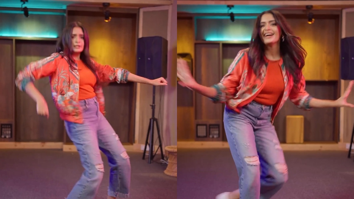 Actress Aditi shankar dance video trending on social media Actress Aditi shankar dance video trending on social media