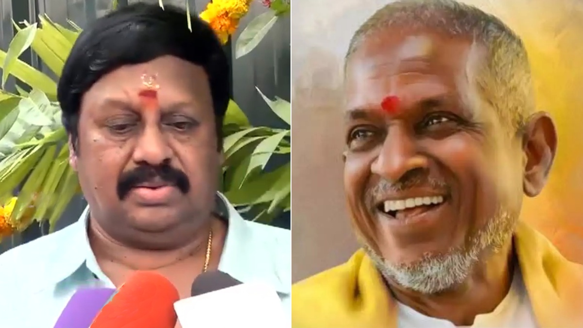 Ramarajan says Ex MP wishes Current MP Ilayaraja in his latest speech Ramarajan says Ex MP wishes Current MP Ilayaraja in his latest speech