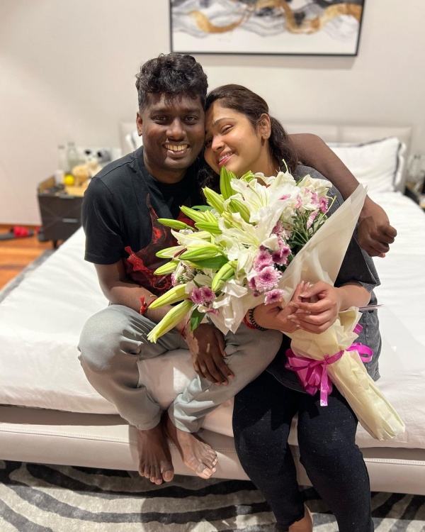 Priya Fathers day wishes to atlee 