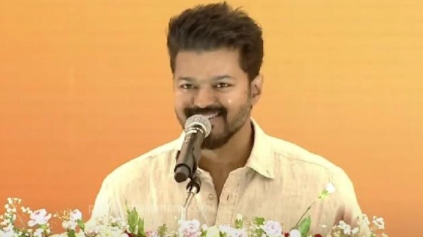  Vijay met the students speaking the dialogues of Dhanushs Asuran film