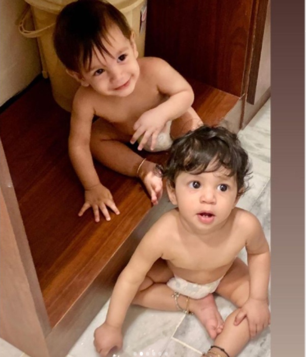 Singer Chinmayi shares her kids photos in Instagram 