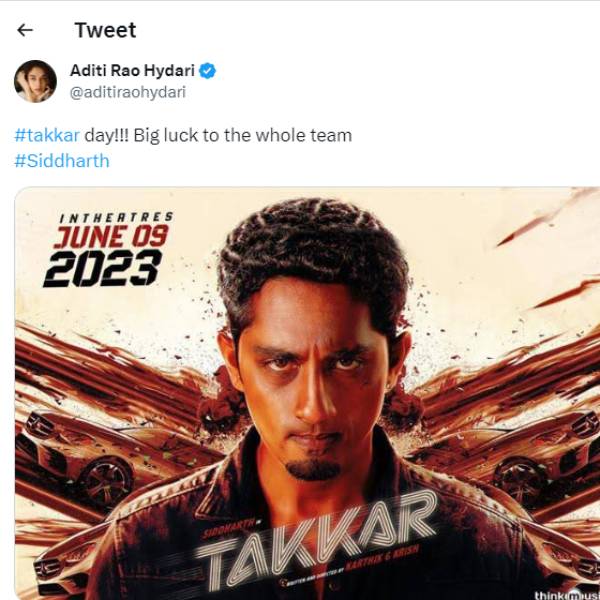 Siddharths Takkar Twitter Review in Tamil 