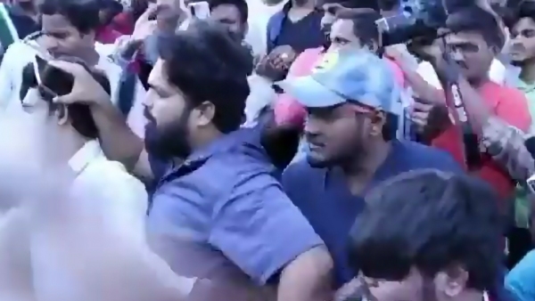 fan being attacked at the theatre for giving a negative review of the movie Adipurush