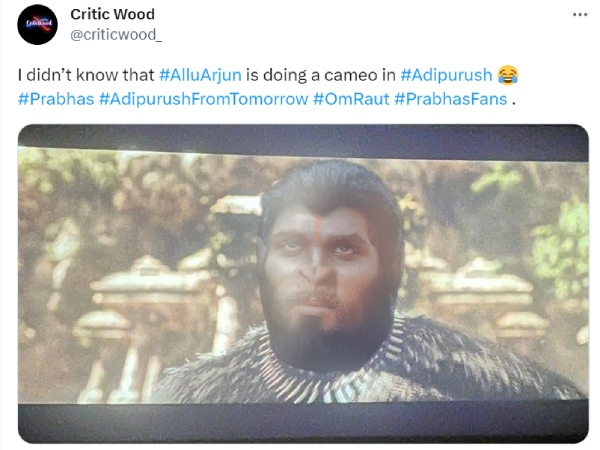 Allu Arjun lookalike Adipurush still getting trolled in social media 