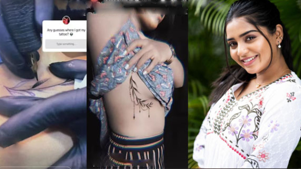 96 fame Gouri Kishan puts a rib tattoo under her chest shocks fans