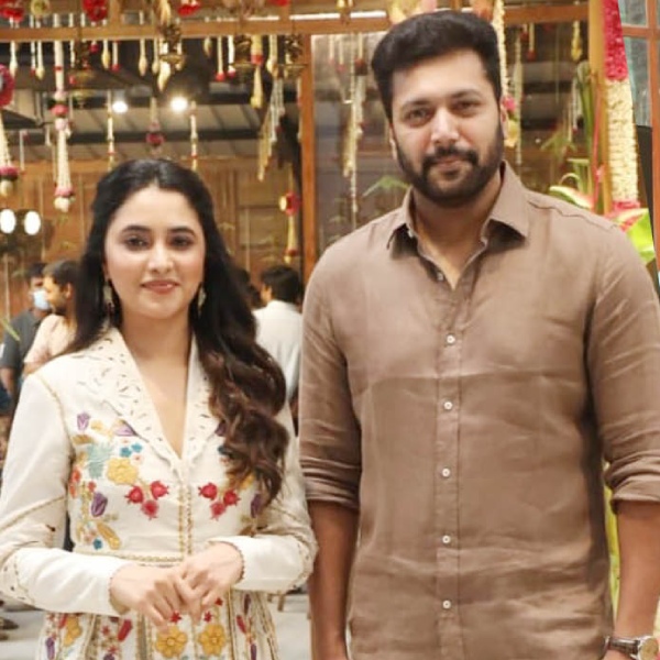 Actor Jayam Ravis JR32 movie Pooja videos released