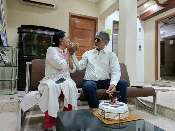 SA Chandrasekhar celebrated his birthday without his son Vijay SA Chandrasekhar celebrated his birthday without his son Vijay