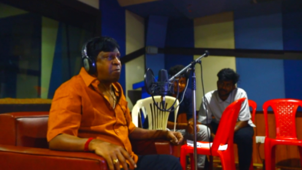 Actor Vadivelus dubbing video in Chandramukhi 2 movie released by Lyca