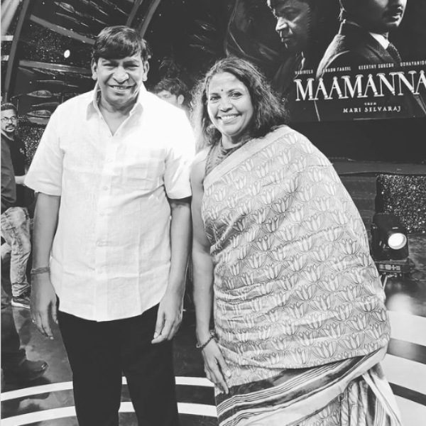 k balachander daughter in law geetha kailasam who played Vadivelu wife role in Maamannan 