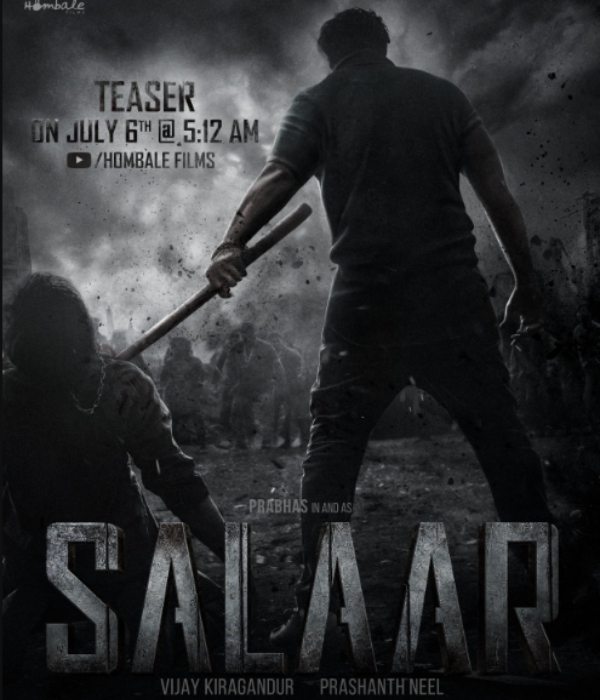  Salaar Teaser: Prabhas Salaar teaser will be released on July 6 at 5.12 am