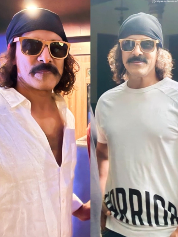 After Thangalaan movie shooting wrapped Actor Vikram revealed his new look with clean shave